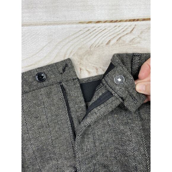Lee Pants Womens Plus Sz 20 Brown/Gray Herringbone Tweed Dress Reg Straight Leg - Picture 11 of 13